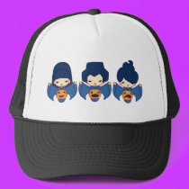 3 pumpkins hats