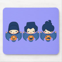 3 pumpkins mousepad