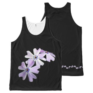 3 Purple Flowers All-Over Print Tank Top