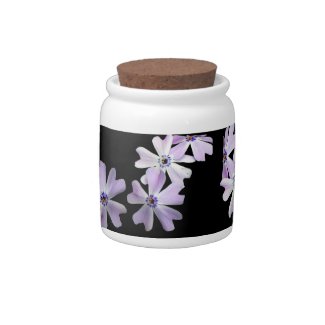 3 Purple Flowers Candy Dish