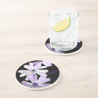 3 Purple Flowers Coaster