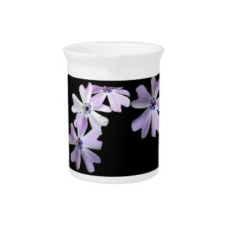3 Purple Flowers Pitcher