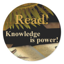 3" Read! Sticker by MarciaCox 3" Read! Sticker