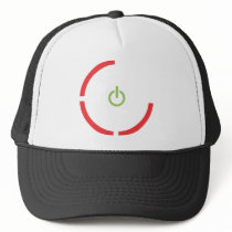 3 RED LIGHTS MESH HAT