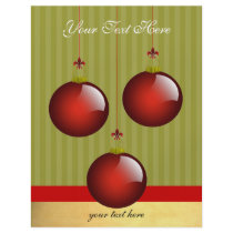 3 Red Ornaments flyers