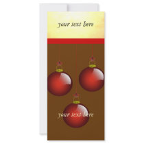 3 Red Ornaments rack cards by samack 3 Red Ornaments rack cards