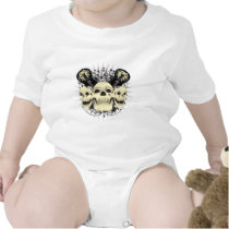 3 Rock n Roll Skulls t-shirts