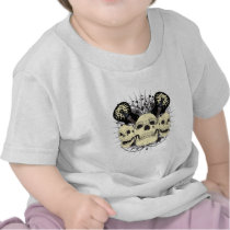 3 Rock n Roll Skulls t-shirts