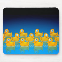 3 rows of rubber ducks mousepads