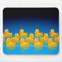 3 rows of rubber ducks mousepads