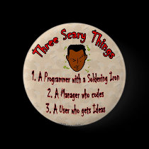 3 Scary things Programmer with Soldering Iron buttons