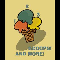 3 Scoops t-shirt
