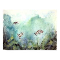 3_sea_turtles_painting posters