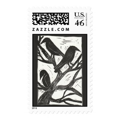 3 Sentinels Postage Stamp by lennonstudio