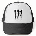3 sexy siloettes hats by nightsoflondon 3 sexy siloettes hats