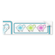 3 sheeps, 1 sheep.... Bumper Sticker bumper stickers