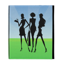 3 Shopping Women Friends iPad Folio Case