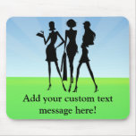 3 Shopping Women Friends Mousepads