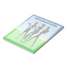 3 Shopping Women Friends Note Pad