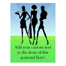 3 Shopping Women Friends Post Card
