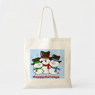 3 Singing Snowmen Bags