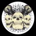 3 Skull Guitars stickers by thomascarlson 3 Skull Guitars stickers