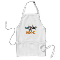 3 Skydivers - Orange Apron