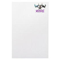 3 Skydivers - Purple Stationery