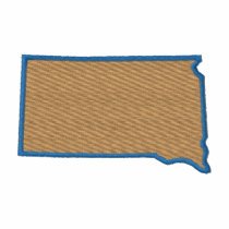 3" South Dakota Fill embroidered shirts by ZazzleEmbroidery 3" South Dakota Fill embroidered shirts