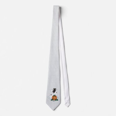 3 SPOOKS, JACK & CAT TIE by SHARON SHARPE by sharonsharpe