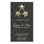 3 Star on Medium Damask Business Card