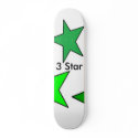 3 Star White skatboard skateboards