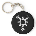 3 Stars and Sun Keychain
