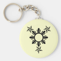 3 Stars and Sun Keychains