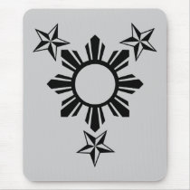 3 Stars and Sun Mouse Mats