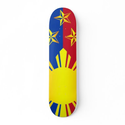 3 Stars and Sun Philippines (Skateboard) by PinoyApparel