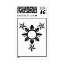 3 Stars and Sun postage
