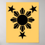 3 Stars and Sun Solid (Poster)