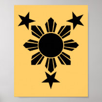 3 Stars and Sun Solid (Poster)