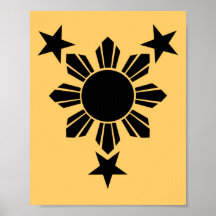 3 Stars and Sun Solid (Poster)