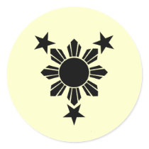 3 Stars and Sun Solid (Sticker)