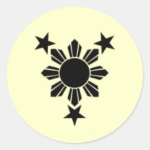 3 Stars and Sun Solid (Sticker)