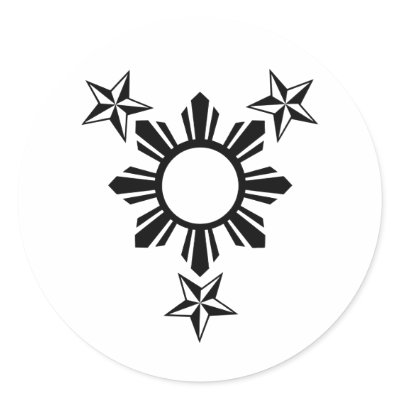 3 Stars and Sun Stickers by PinoyApparel