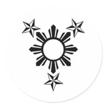 3 Stars and Sun stickers by PinoyApparel 3 Stars and Sun stickers
