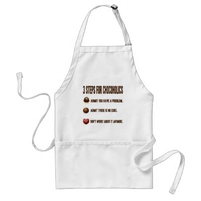 3 STEPS FOR CHOCOHOLICS APRONS by dgpaulart