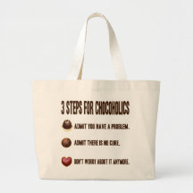 3 STEPS FOR CHOCOHOLICS TOTE BAG