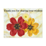 3 Thank you for sharing your wisdom Post Cards