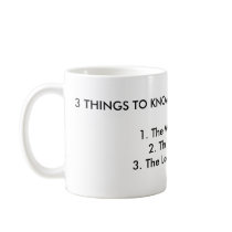 3 THINGS TO KNOW ABOUT DIVORCE LAW:1. The WOMAN... mugs