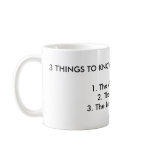 3 THINGS TO KNOW ABOUT DIVORCE LAW:1. The WOMAN... mugs