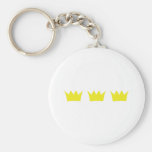 3 three king crowns key chains
